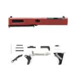 glock® 19 compatible pistol build kit crimson tripled ported rmr cut slide w/ sights