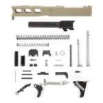 glock® 19 compatible pistol build kit w/ fde elite rmr cut slide
